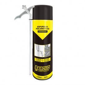 Espuma de poliuretano 500 ml
Contenido neto: 500 ml
Peso neto: 500 g
Densidad: 16 kg/m3
Tasa de expansión de la espuma: 47
Rendimiento aproximado: 8 L
Temperatura de aplicación: +5 ºC a +35 ºC
Resistencia a la temperatura: -40 °C a +90 °C
Uso: rellenado y sellado de huecos, aislante térmico y acústico
Incluye pico aplicador Espuma de poliuretano 500 ml
Contenido neto: 500 ml
Peso neto: 500 g
Densidad: 16 kg/m3
Tasa de expansión de la espuma: 47
Rendimiento aproximado: 8 L
Temperatura de aplicación: +5 ºC a +35 ºC
Resistencia a la temperatura: -40 °C a +90 °C
Uso: rellenado y sellado de huecos, aislante térmico y acústico
Incluye pico aplicador