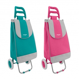 Carro de compras
Ruedas plásticas de 16,5 cm
Medidas del carro: 34 cm x 28 cm x 95 cm
Estructura de acero al carbono
Caños de 1,6 cm de diámetro
Bolsa de poliéster 600D con recubrimiento de pvc
Medidas de la bolsa: 33 cm x 19 cm x 58 cm
Capacidad: 36 l
Carga soportada: 20 kg
Peso: 1,6 kg Carro de compras
Ruedas plásticas de 16,5 cm
Medidas del carro: 34 cm x 28 cm x 95 cm
Estructura de acero al carbono
Caños de 1,6 cm de diámetro
Bolsa de poliéster 600D con recubrimiento de pvc
Medidas de la bolsa: 33 cm x 19 cm x 58 cm
Capacidad: 36 l
Carga soportada: 20 kg
Peso: 1,6 kg