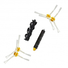 Set de 6 cepillos para aspiradora robot ROBVAC01 y ROBVAC02

4 cepillos helicoidales de barrido + 2 rodillos centrales.

Caja madre: 6 unidades