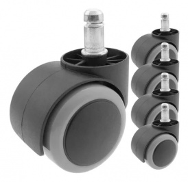 Set de 5 ruedas para silla de oficina
Material PP+PU
Antiruido
Perno 11mm diámetro
Diametro: 48 mm Set de 5 ruedas para silla de oficina
Material PP+PU
Antiruido
Perno 11mm diámetro
Diametro: 48 mm